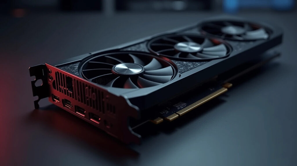 کارت گرافیک مشکی بیرون از کیس