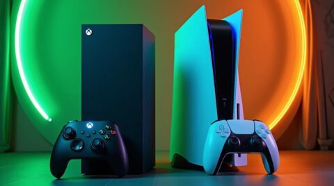 تصویری از Xbox Series X با PS5
