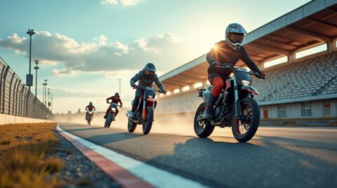 تصویری از پیستهای موتور سواری