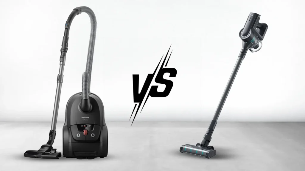 تصویری از مقایسه جارو‌‌برقی‌های بی‌سیم و سیمی