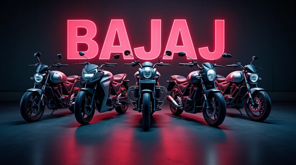 تصویری از موتور سیکلت‌های باجاج