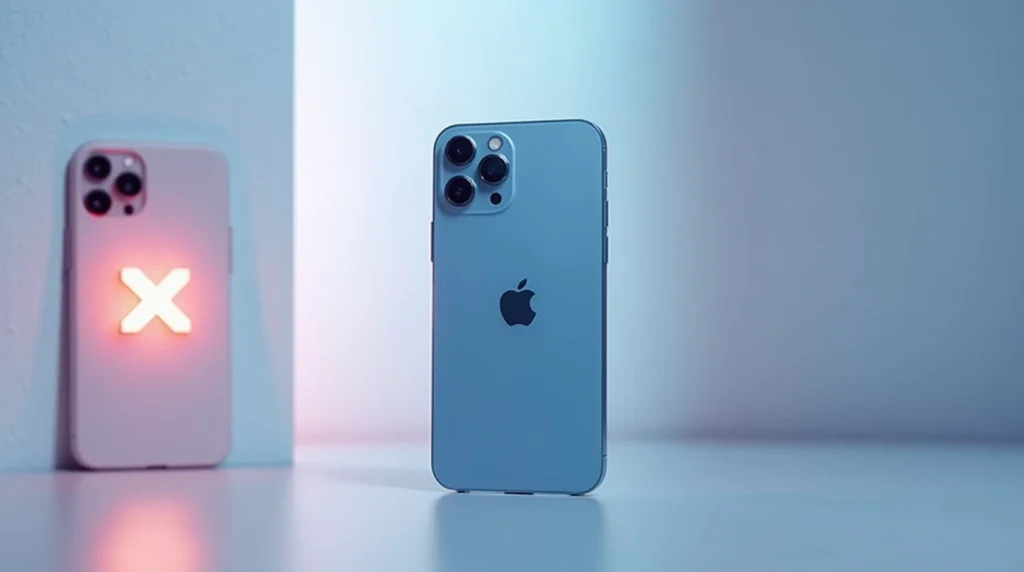 تصویری از گوشی‌ آیفون که نیازی به قاب ندارد.