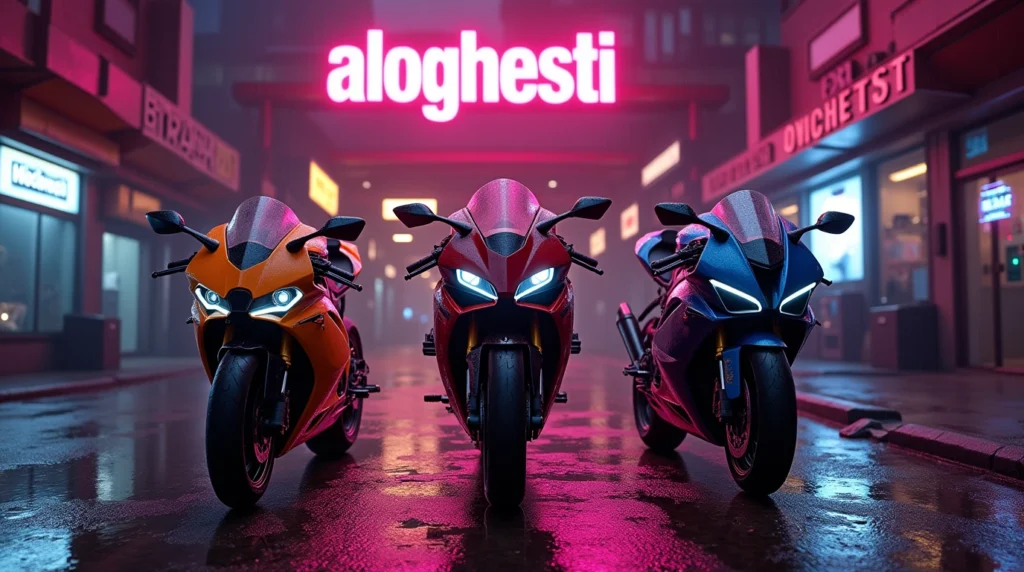 تصویری از سه تا موتور سیکلت برتر