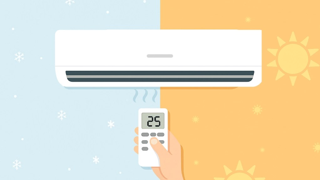 بهترین درجه برای کولر گازی در تابستان و زمستان