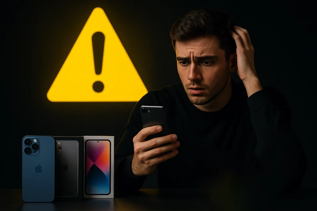 تصویری از اشتباه رایج موقع خرید گوشی