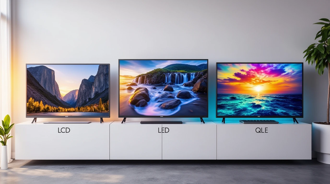 انواع صفحه نمایش تلویزیون؛ مقایسه LED LCD QLED