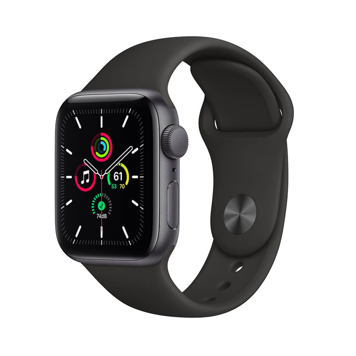 اپل واچ سری SE 2021 مدل ۴۴mm-Aluminum-Case-with-Sport- silicone Band