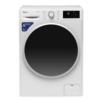 ماشین لباسشویی جی پلاس مدل GWM-L807W ظرفیت 8 کیلوگرم سفید