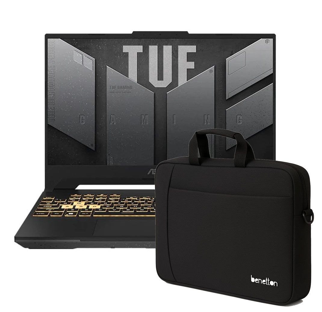 لپ تاپ ۱۵.۶ اینچی ایسوس مدل TUF Gaming FX507ZC4 i5 12500H 16GB 1TSSD 4GB RTX3050 + کیف دستی