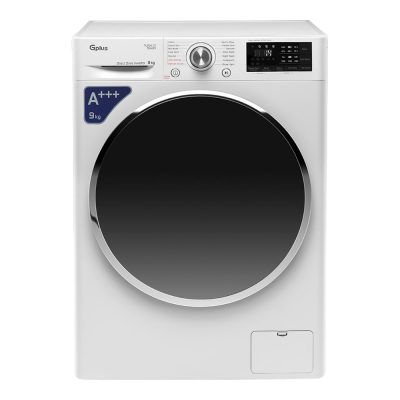 ماشین لباسشویی جی پلاس مدل GWM-L909SW ظرفیت 9 کیلوگرم سفید
