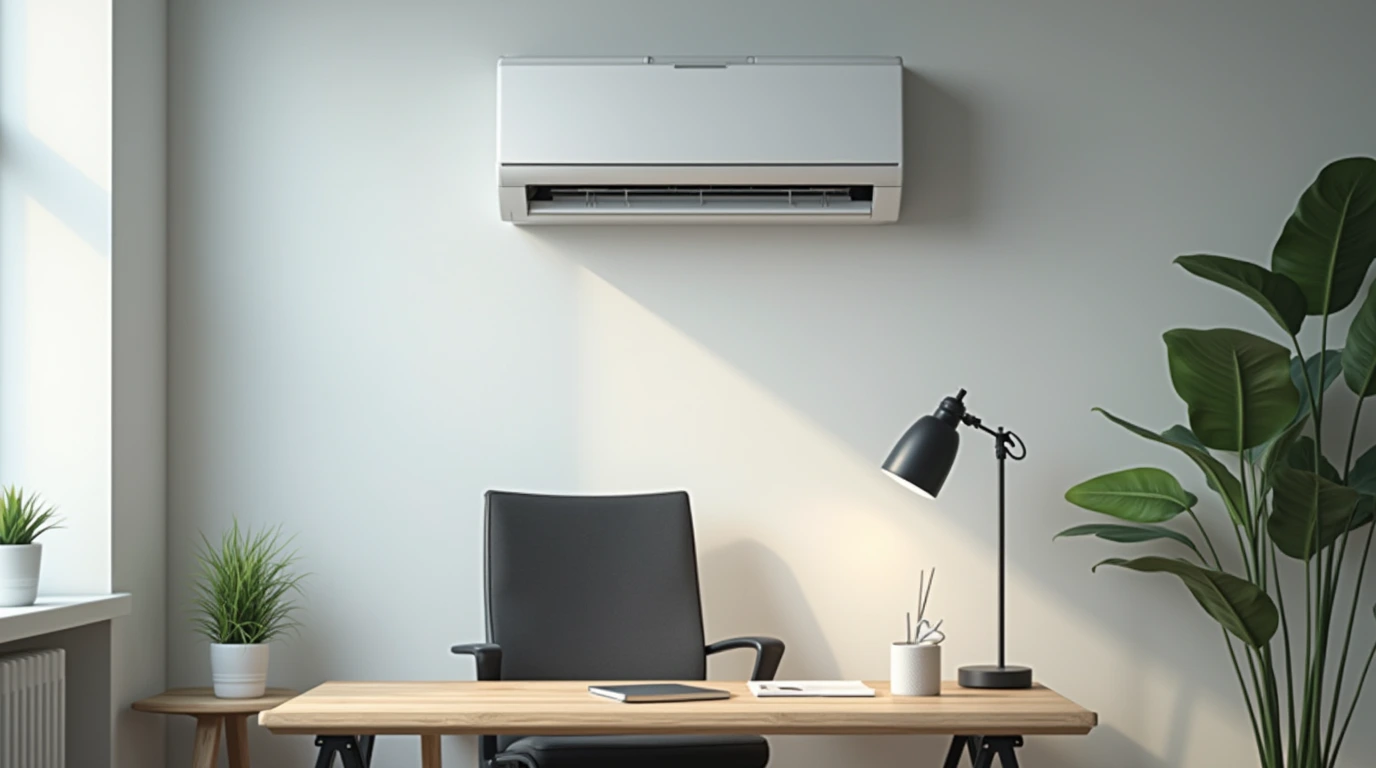 کولر گازی 18000 در یک اتاق کار مدرن 