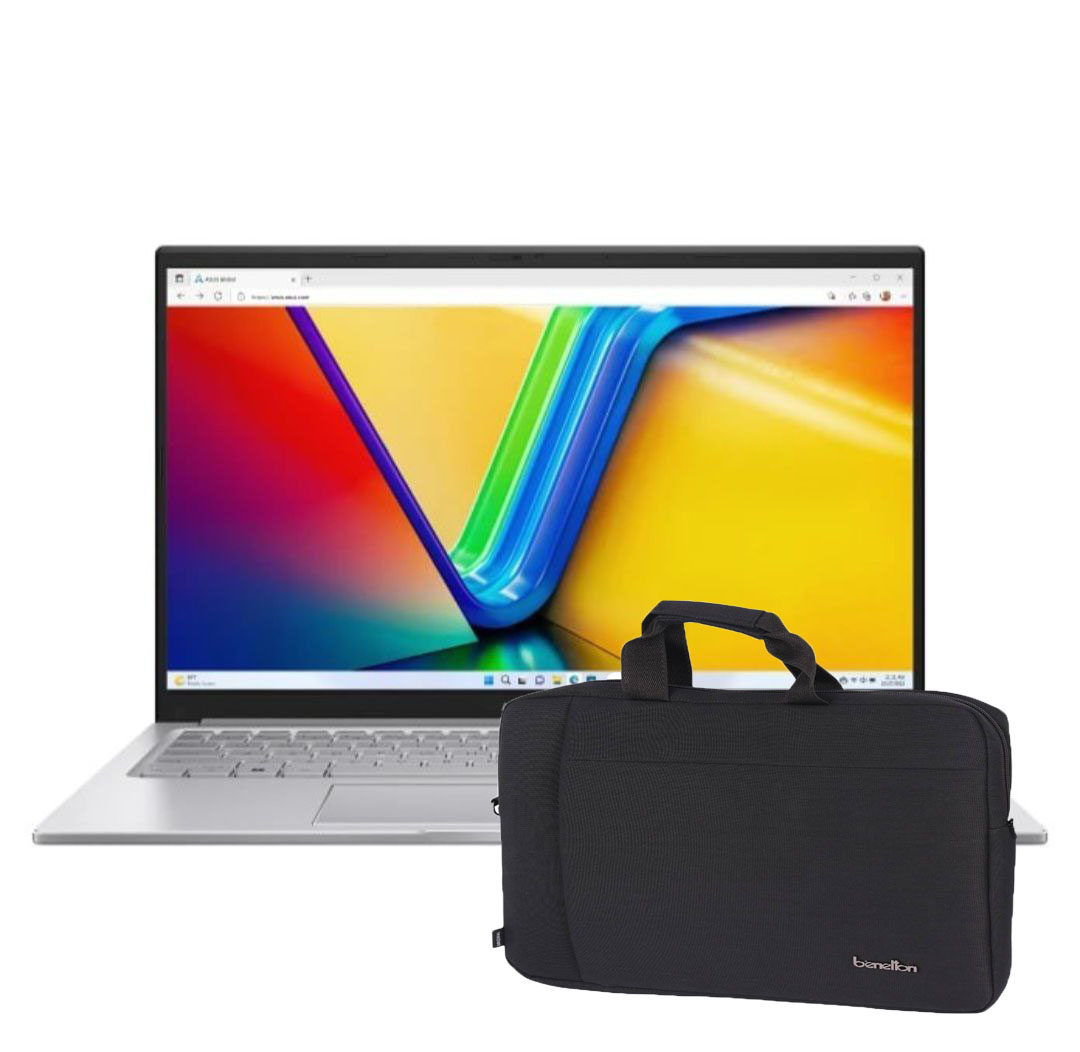 بهترین لپ تاپ های ایسوس تا سقف 40 میلیون تومان 2 لپتاپ ۱۵.۶ اینچی ایسوس مدل Vivobook F1504VA i7 1355u 12GB 512SSD INTEL + کیف دستی