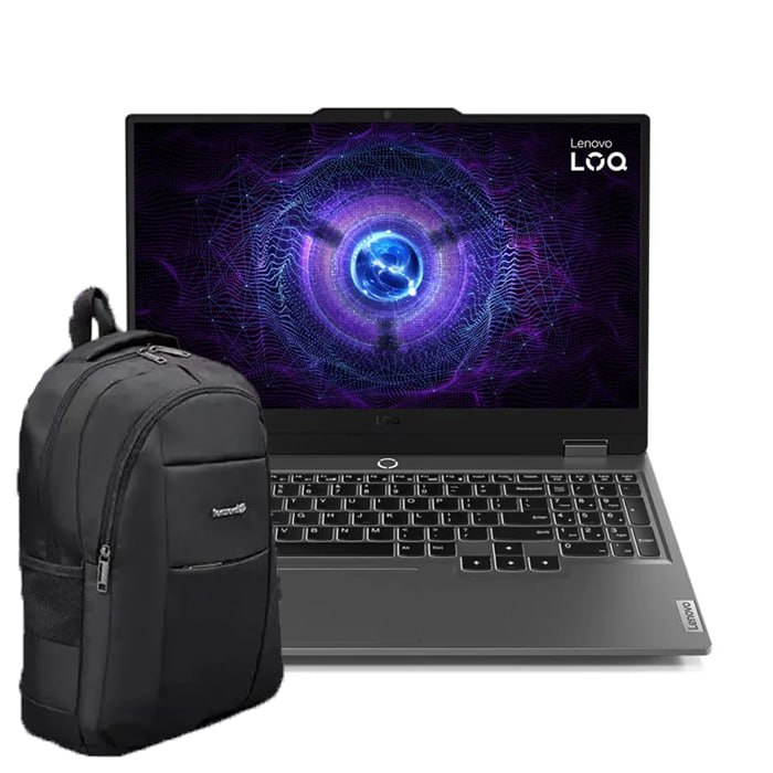 لپ‌تاپ ۱۵.۶ اینچی لنوو مدل LOQ15 i7 13650HX 16GB 512SSD 8G RTX4060 + کوله پشتی